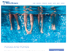 Tablet Screenshot of nativewaterscapes.com